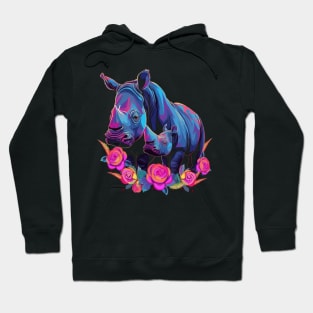 Rhinoceros Mothers Day Hoodie